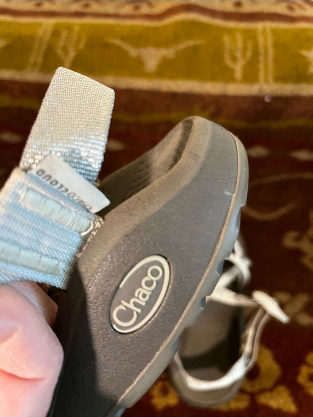 Sparkly Silver Strappy Chaco Sandals - Picture 5 of 6
